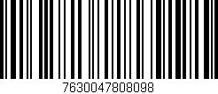 Código de barras (EAN, GTIN, SKU, ISBN): '7630047808098'