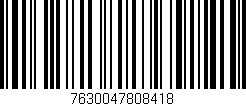 Código de barras (EAN, GTIN, SKU, ISBN): '7630047808418'