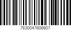 Código de barras (EAN, GTIN, SKU, ISBN): '7630047808807'