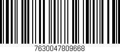 Código de barras (EAN, GTIN, SKU, ISBN): '7630047809668'