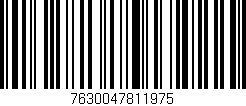 Código de barras (EAN, GTIN, SKU, ISBN): '7630047811975'