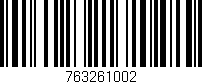 Código de barras (EAN, GTIN, SKU, ISBN): '763261002'