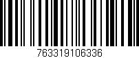 Código de barras (EAN, GTIN, SKU, ISBN): '763319106336'