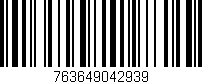 Código de barras (EAN, GTIN, SKU, ISBN): '763649042939'