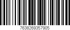 Código de barras (EAN, GTIN, SKU, ISBN): '7638269357905'
