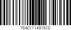 Código de barras (EAN, GTIN, SKU, ISBN): '7640111491910'