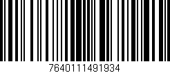 Código de barras (EAN, GTIN, SKU, ISBN): '7640111491934'