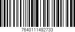 Código de barras (EAN, GTIN, SKU, ISBN): '7640111492733'