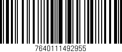 Código de barras (EAN, GTIN, SKU, ISBN): '7640111492955'