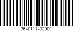 Código de barras (EAN, GTIN, SKU, ISBN): '7640111493389'