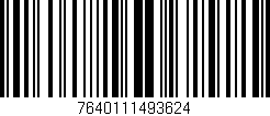 Código de barras (EAN, GTIN, SKU, ISBN): '7640111493624'