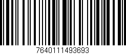 Código de barras (EAN, GTIN, SKU, ISBN): '7640111493693'
