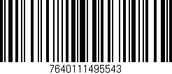 Código de barras (EAN, GTIN, SKU, ISBN): '7640111495543'