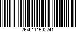 Código de barras (EAN, GTIN, SKU, ISBN): '7640111502241'