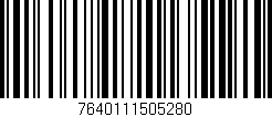 Código de barras (EAN, GTIN, SKU, ISBN): '7640111505280'