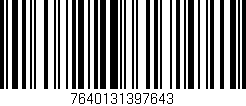 Código de barras (EAN, GTIN, SKU, ISBN): '7640131397643'