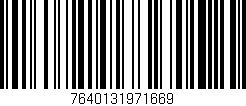 Código de barras (EAN, GTIN, SKU, ISBN): '7640131971669'