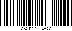 Código de barras (EAN, GTIN, SKU, ISBN): '7640131974547'
