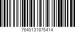 Código de barras (EAN, GTIN, SKU, ISBN): '7640131975414'