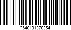 Código de barras (EAN, GTIN, SKU, ISBN): '7640131978354'