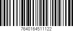 Código de barras (EAN, GTIN, SKU, ISBN): '7640164511122'