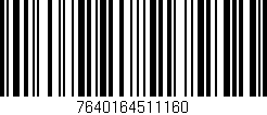 Código de barras (EAN, GTIN, SKU, ISBN): '7640164511160'