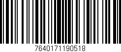 Código de barras (EAN, GTIN, SKU, ISBN): '7640171190518'