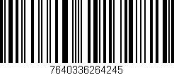 Código de barras (EAN, GTIN, SKU, ISBN): '7640336264245'