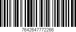 Código de barras (EAN, GTIN, SKU, ISBN): '7642647772266'