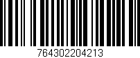 Código de barras (EAN, GTIN, SKU, ISBN): '764302204213'