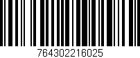 Código de barras (EAN, GTIN, SKU, ISBN): '764302216025'