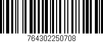 Código de barras (EAN, GTIN, SKU, ISBN): '764302250708'