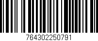 Código de barras (EAN, GTIN, SKU, ISBN): '764302250791'