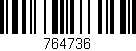 Código de barras (EAN, GTIN, SKU, ISBN): '764736'