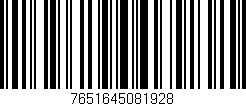 Código de barras (EAN, GTIN, SKU, ISBN): '7651645081928'