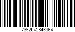 Código de barras (EAN, GTIN, SKU, ISBN): '7652042646864'