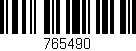 Código de barras (EAN, GTIN, SKU, ISBN): '765490'
