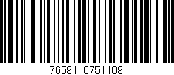 Código de barras (EAN, GTIN, SKU, ISBN): '7659110751109'