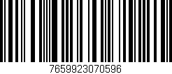 Código de barras (EAN, GTIN, SKU, ISBN): '7659923070596'