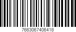 Código de barras (EAN, GTIN, SKU, ISBN): '7663067406418'
