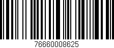 Código de barras (EAN, GTIN, SKU, ISBN): '76660008625'