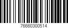 Código de barras (EAN, GTIN, SKU, ISBN): '76660300514'