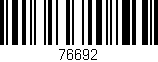 Código de barras (EAN, GTIN, SKU, ISBN): '76692'