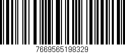 Código de barras (EAN, GTIN, SKU, ISBN): '7669565198329'