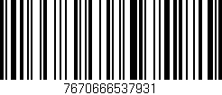 Código de barras (EAN, GTIN, SKU, ISBN): '7670666537931'