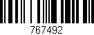 Código de barras (EAN, GTIN, SKU, ISBN): '767492'