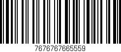 Código de barras (EAN, GTIN, SKU, ISBN): '7676767665559'