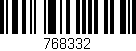 Código de barras (EAN, GTIN, SKU, ISBN): '768332'