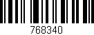 Código de barras (EAN, GTIN, SKU, ISBN): '768340'