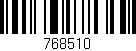 Código de barras (EAN, GTIN, SKU, ISBN): '768510'